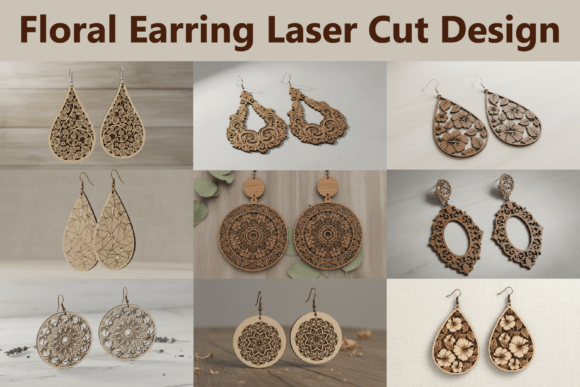 Botanical Earring SVG Set: Elevate Your Jewelry Designs