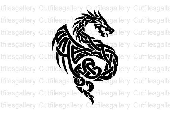 Celtic Knot Dragon SVG: Craft Your Mythical Designs