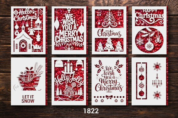 Christmas Gift Card Bundle SVG Layer1822