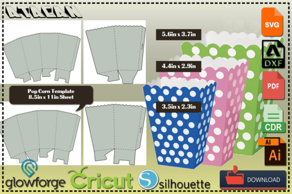 Craft Perfect Party Favors with a Popcorn Box Template