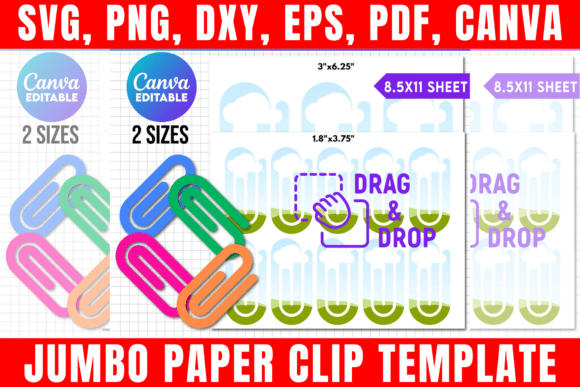 Craft Stunning Bookmarks and Decor with a Jumbo Paper Clip Canva Template
