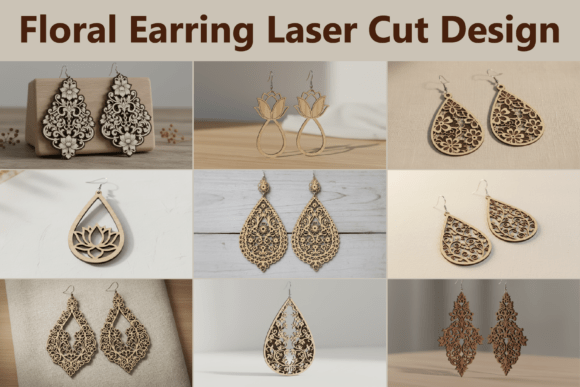 Floral Earring Design Bundle: Elevate Your Craft