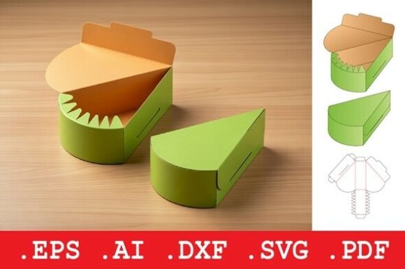 Folding Wedge Pie Retail Box: A Delightful Packaging Template