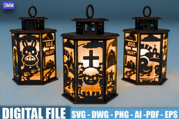 Illuminate Your Faith: The Easter Christian Lantern SVG Design