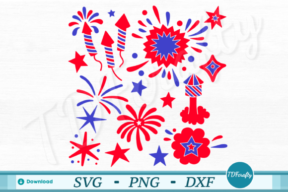 Patriotic Fireworks Sparks: Ignite Your Independence Day Designs