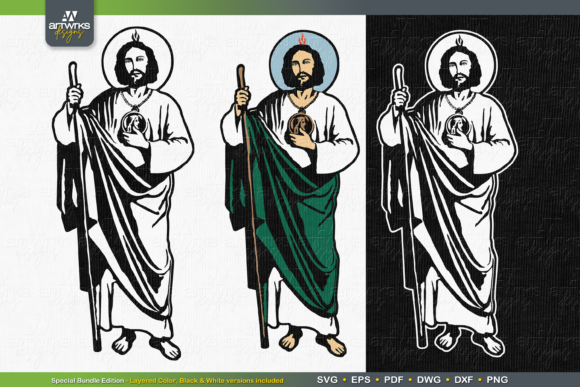 St. Jude Thaddeus Religious SVG Design
